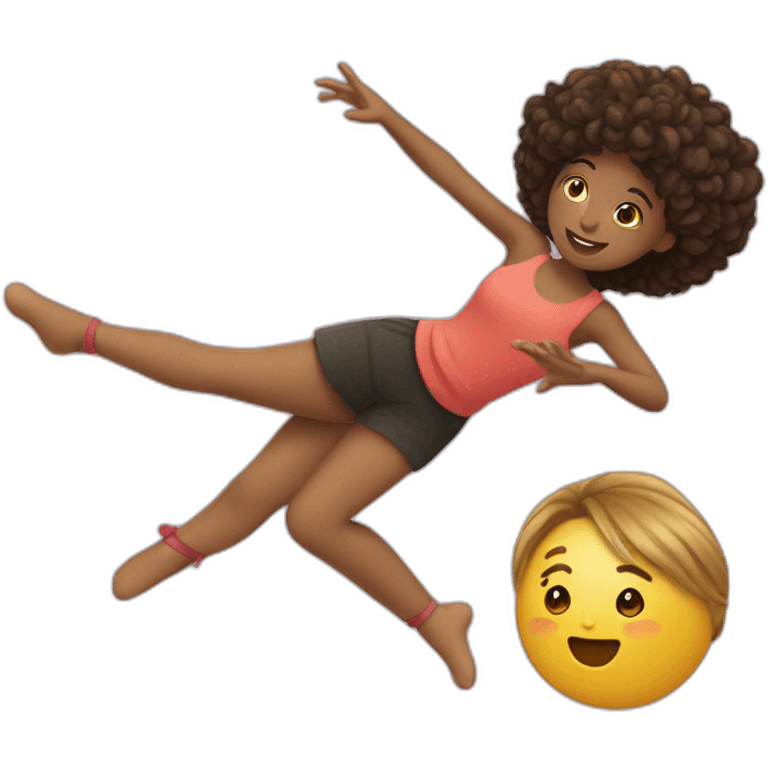 fille qui danse avec une fille emoji