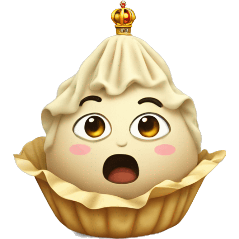 dumpling whith crown emoji