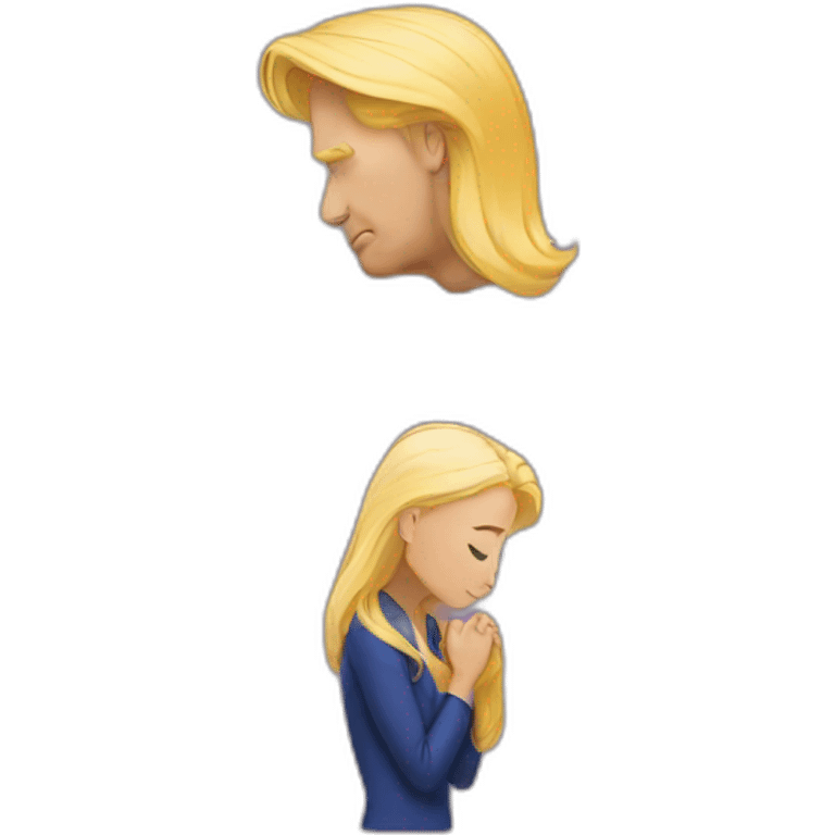 trump kissing his daughter emoji