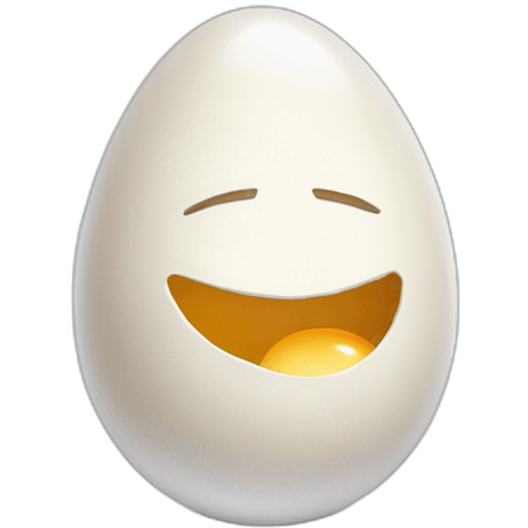 Humpty Dumpty's broken egg shell emoji