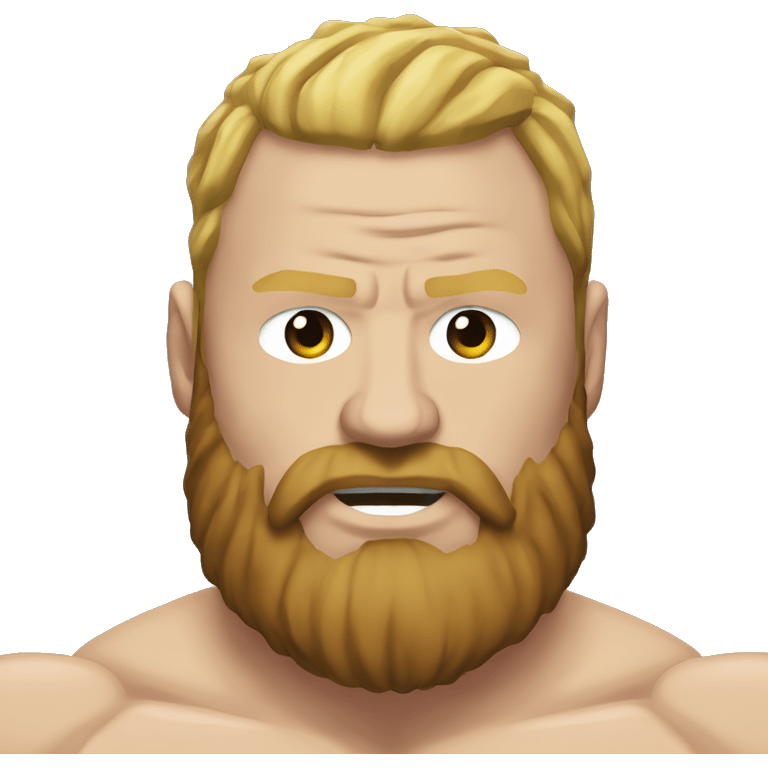 Brock Lesnar with a beard emoji