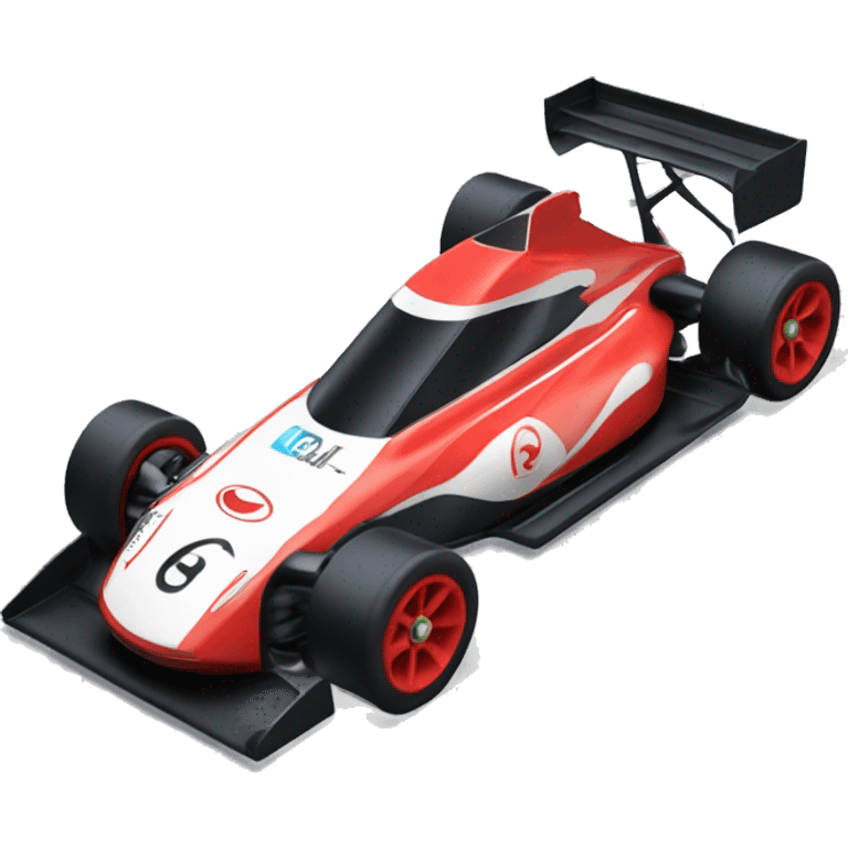 Radio Controlled Toyota 86 shaped like a Formula One race car with exposed wheels  emoji