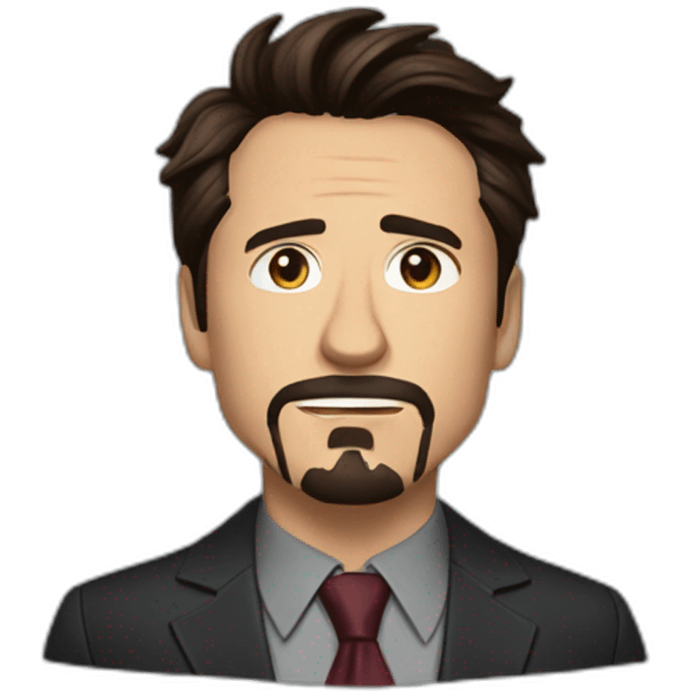 tony stark con notebook emoji