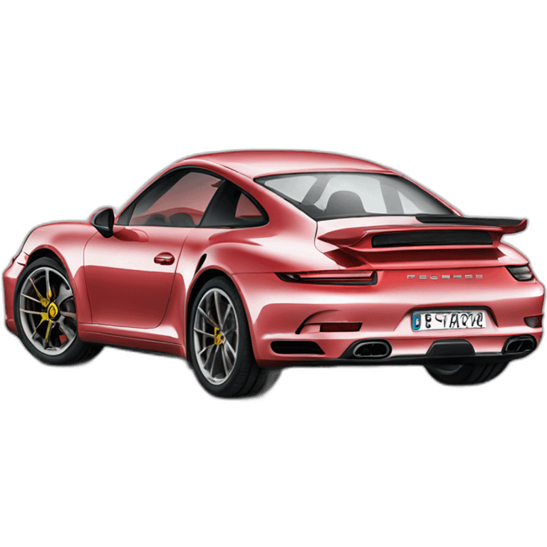 Porsche 911 Red New emoji