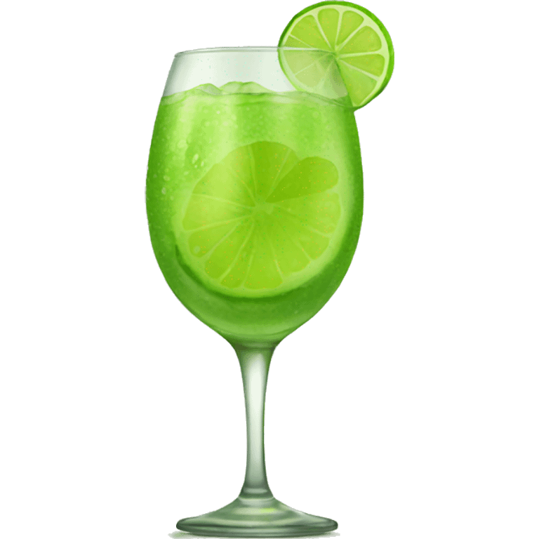 drunk lime emoji