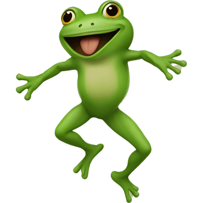 Frog jumping  emoji