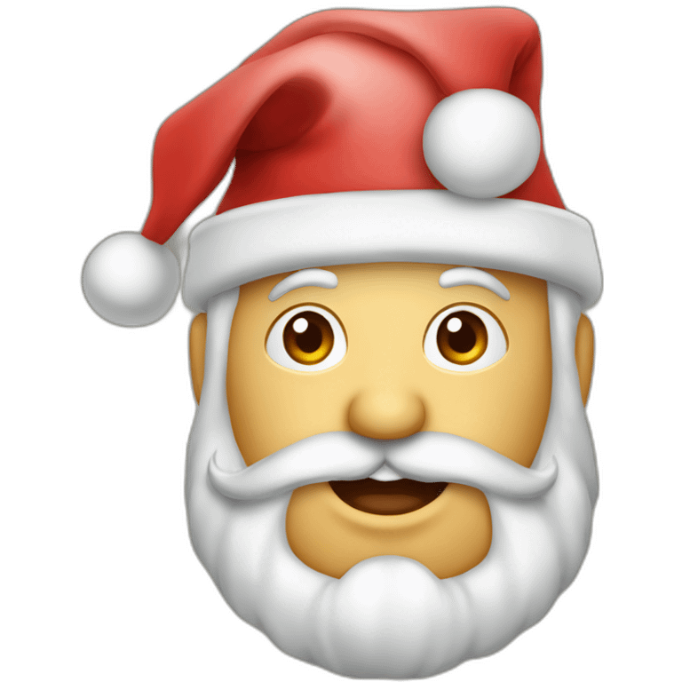 Gorro papá noel emoji