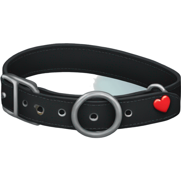 black dog collar emoji