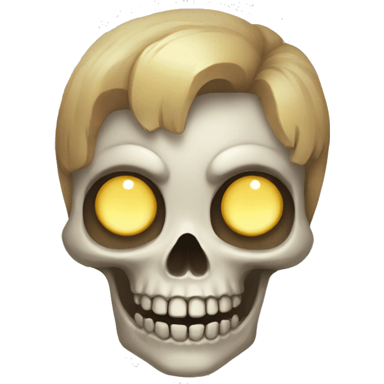 illustrated chibi skull emoji