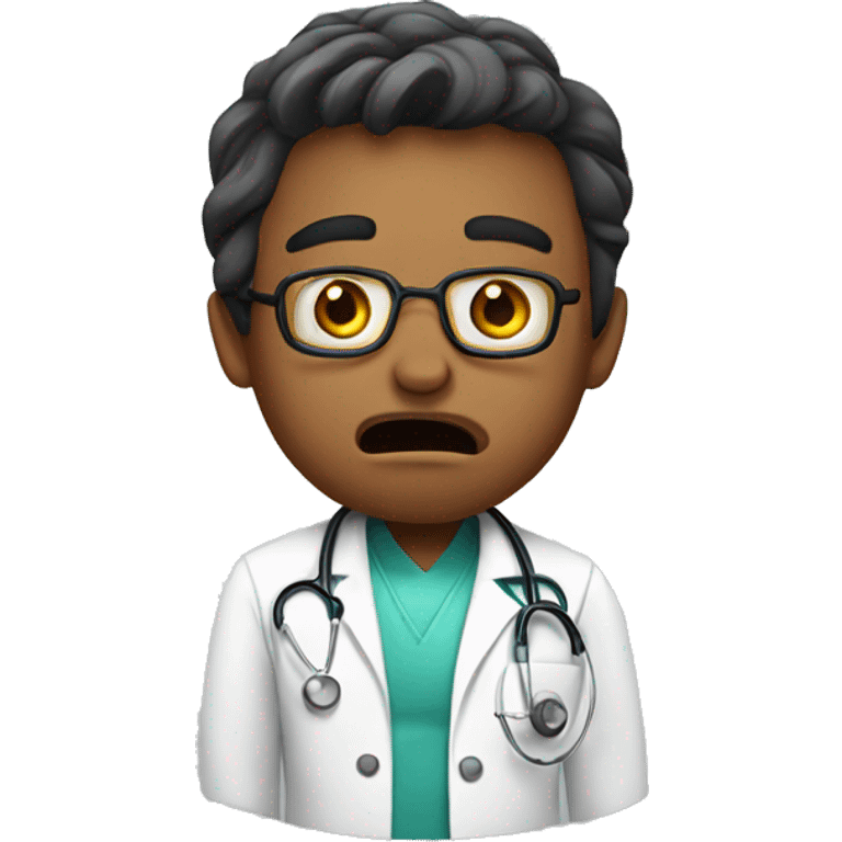 scared doctor emoji