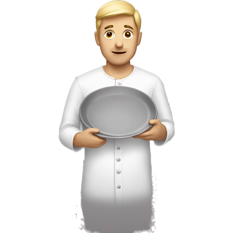 Man with a plate emoji