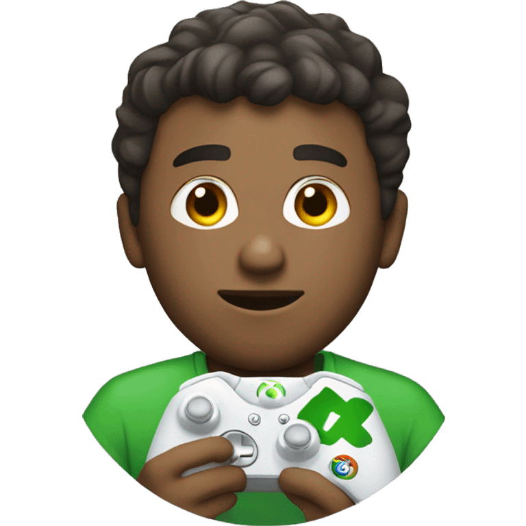 a white guy with an xbox controller emoji