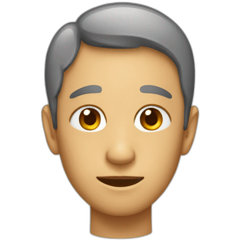 Person with Big ear instado of head emoji