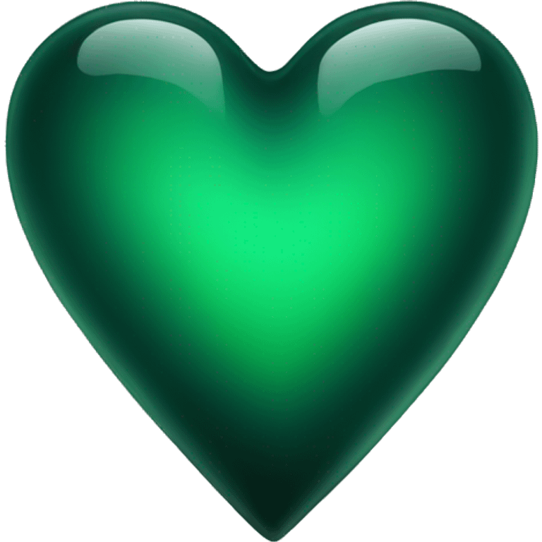 dark green glass heart emoji