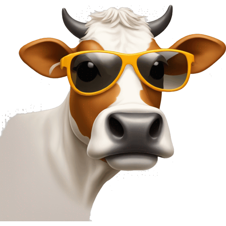 cow with sunglasses emoji