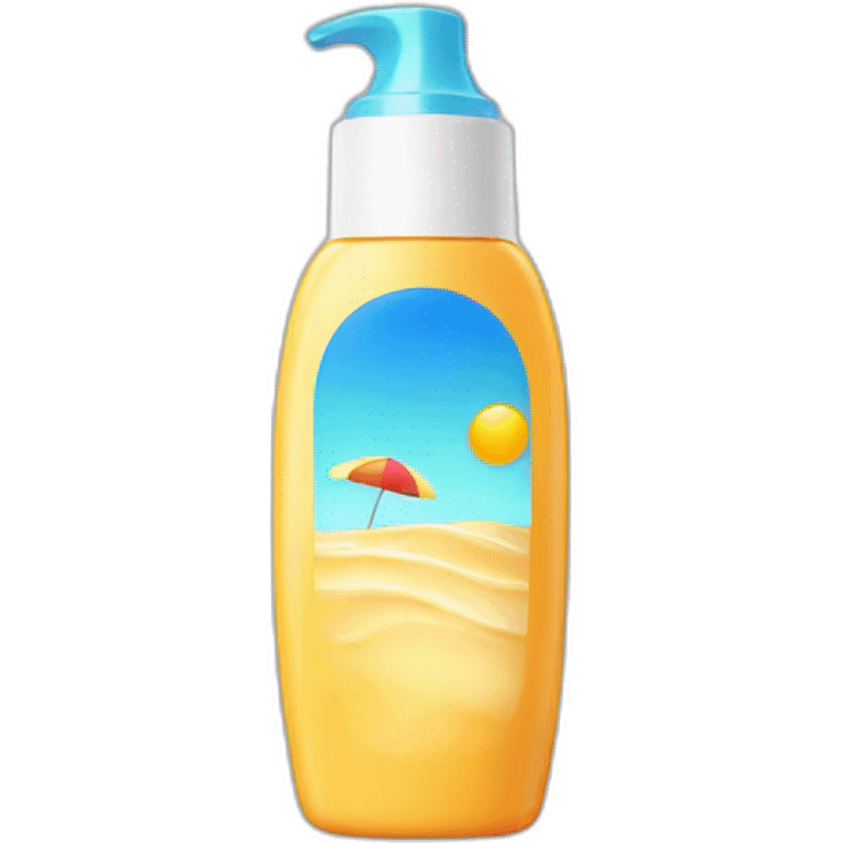 Sunscreen bottle emoji