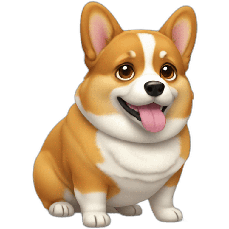 fat corgi emoji