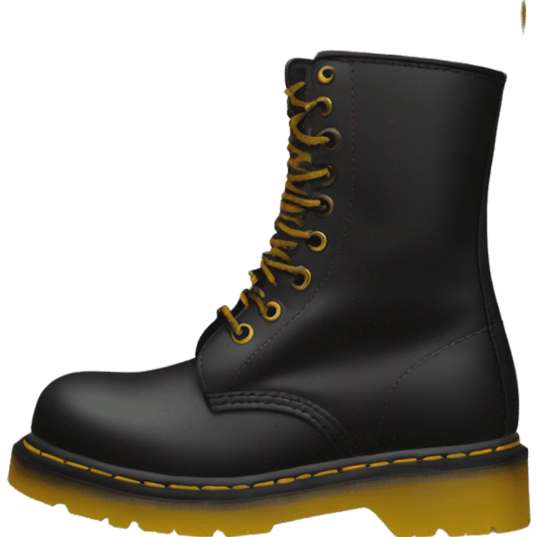 Dr Martens boot black emoji