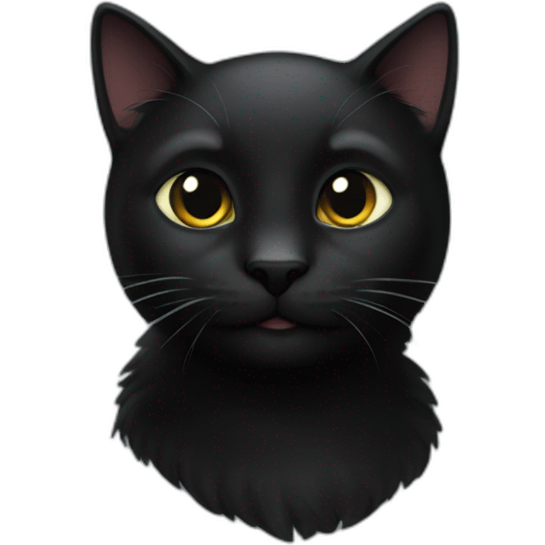 32 bit black cat emoji