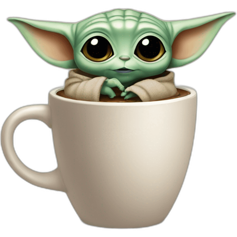 baby yoda coffe emoji