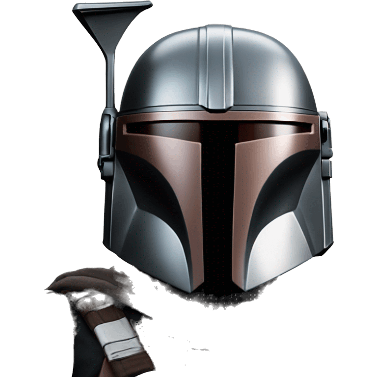 the mandalorian with his mask off emoji