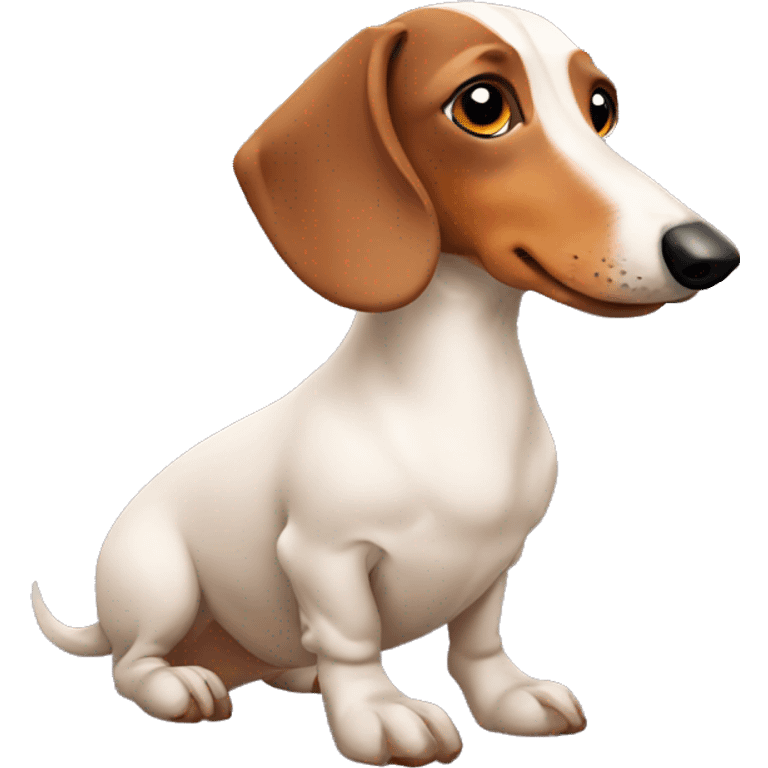 Dachshund and goose mixed together emoji