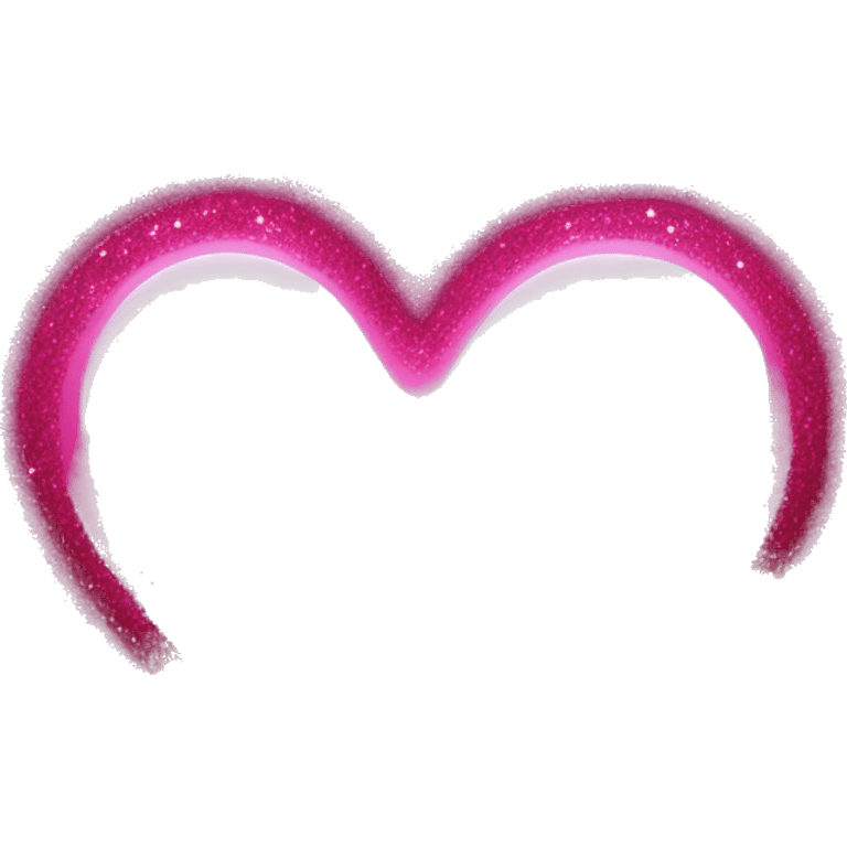 hot pink glitter heart  emoji