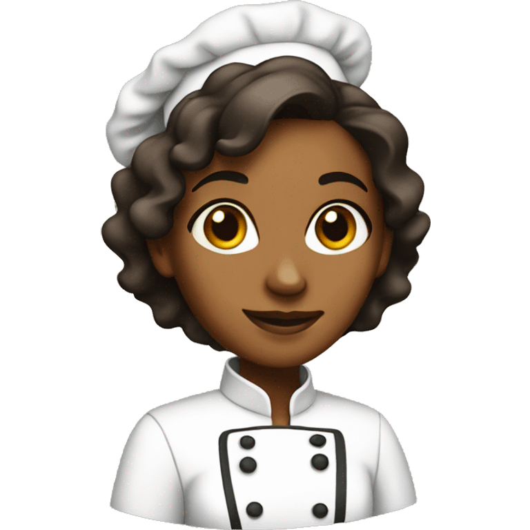 brown girl chef emoji