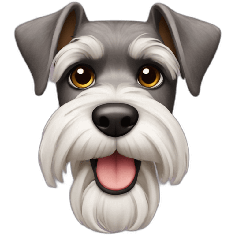 schnauzer with brown mostache emoji