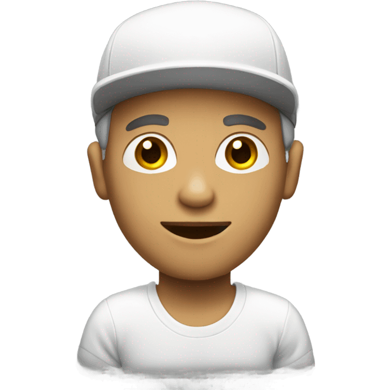 Skateboard  white male  emoji