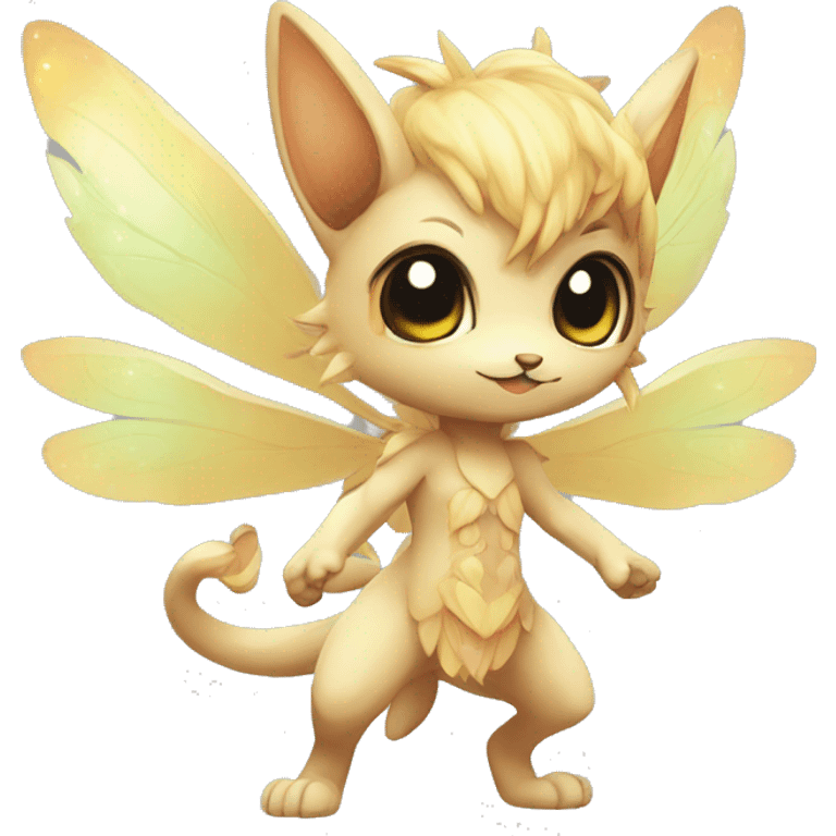 a anthro chibi-style fairy-type Fakémon-hybrid full body emoji