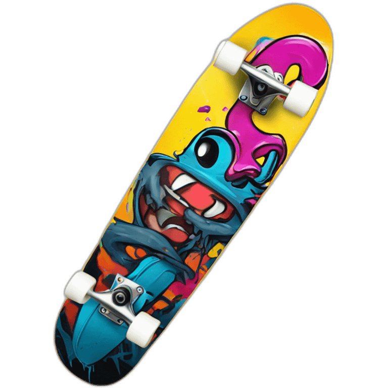 graffiti skate board emoji