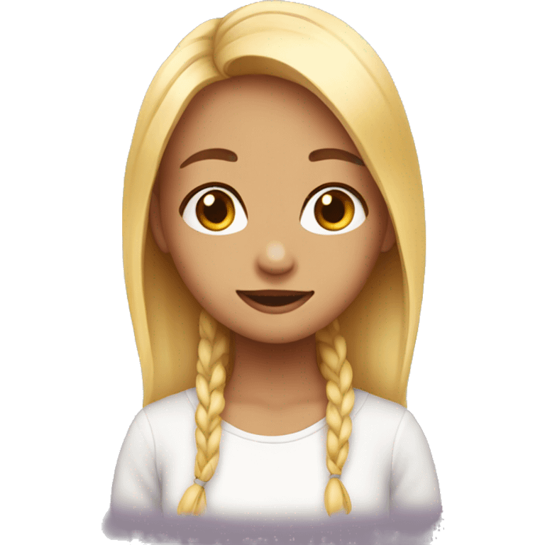 Litle cute girl emoji