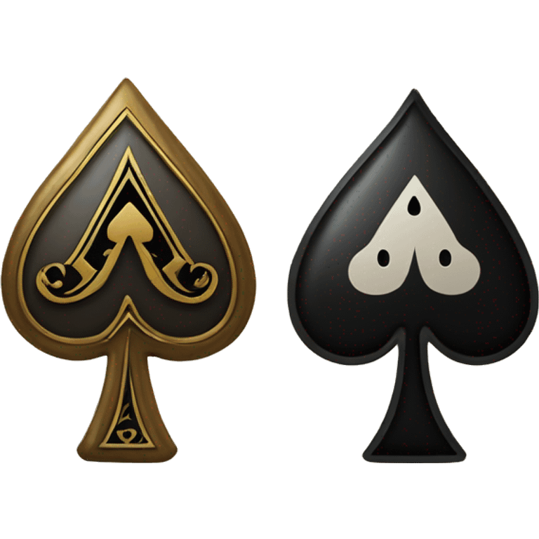 Ace of spades and king of spades emoji