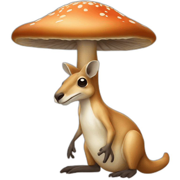 kangaroo mushroom emoji