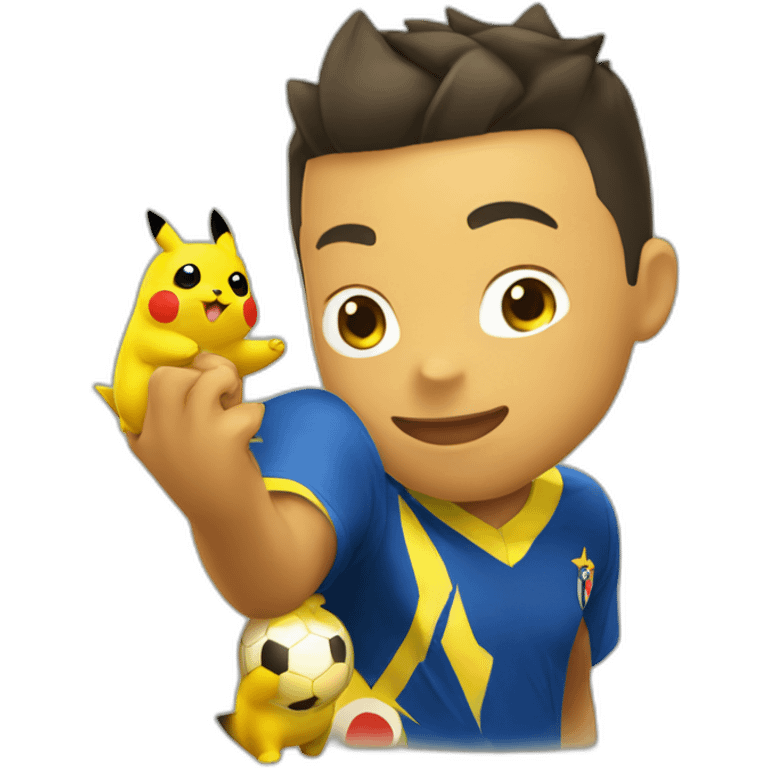 ronaldo avec pikachu emoji