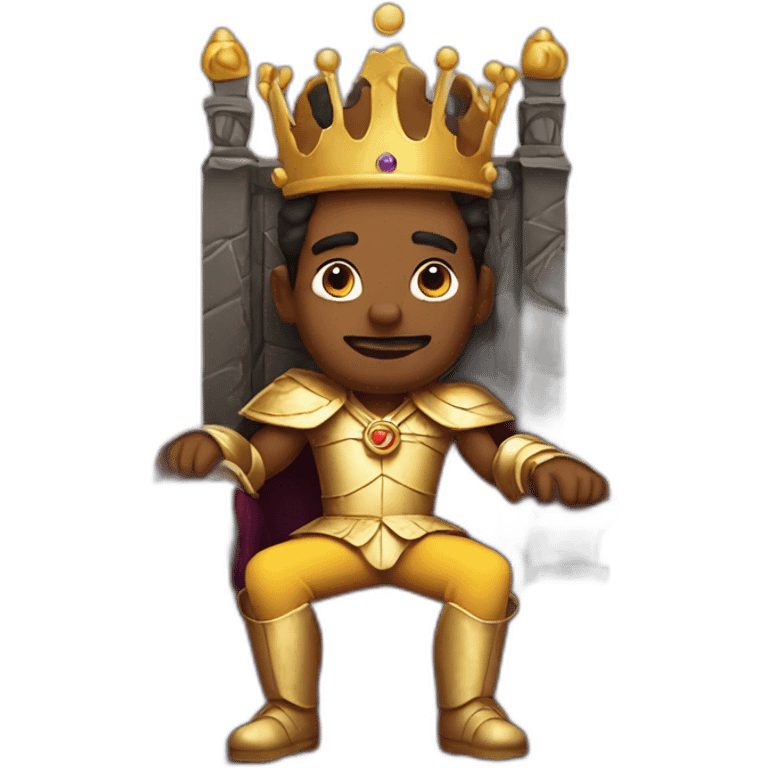 king on throne emoji