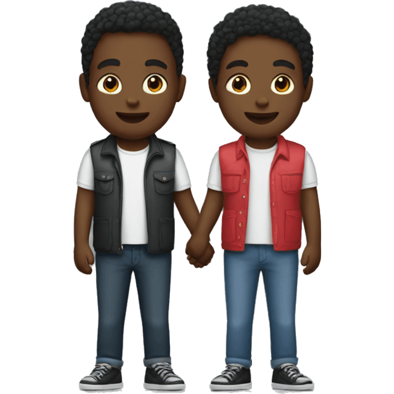 two black masculinity lesbians holding hands  emoji