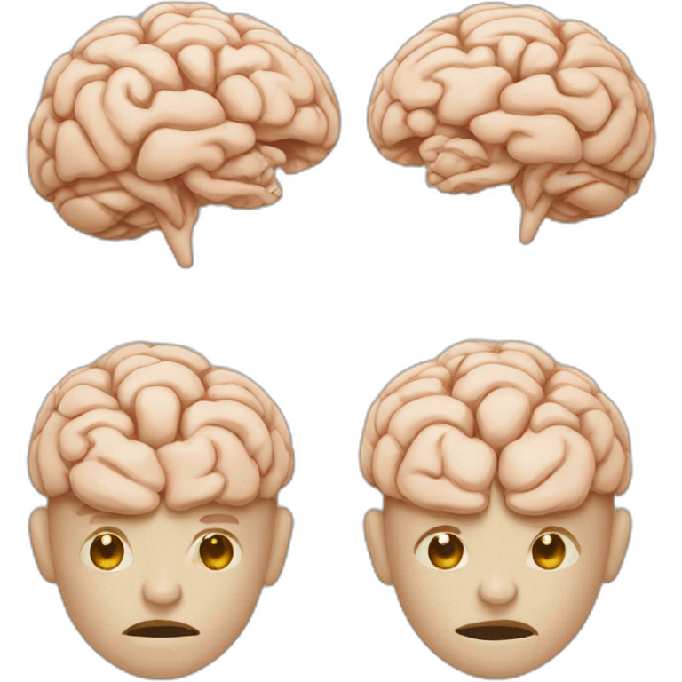 brains melding together emoji