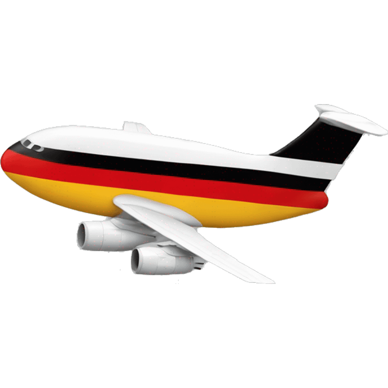 Airplane germany flag colors emoji