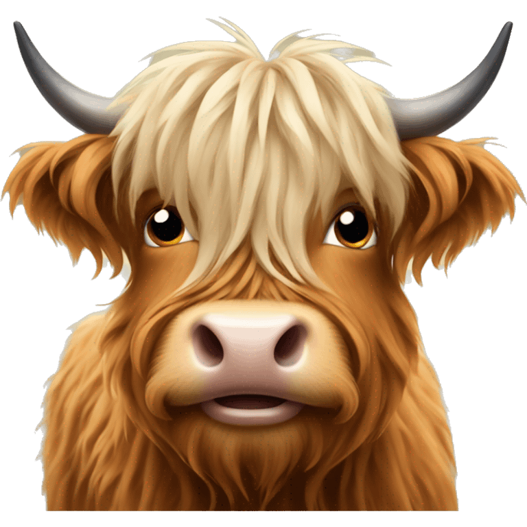 Light highland cattle emoji