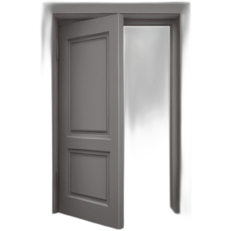 open door wood gray style perpective emoji