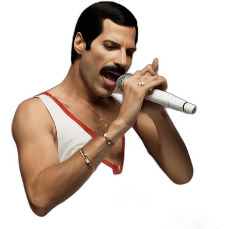 freddie mercury raising mike emoji