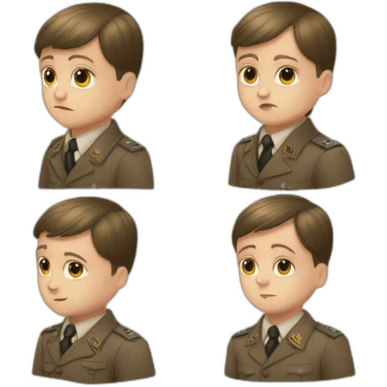 Adolf Hitler son cute emoji