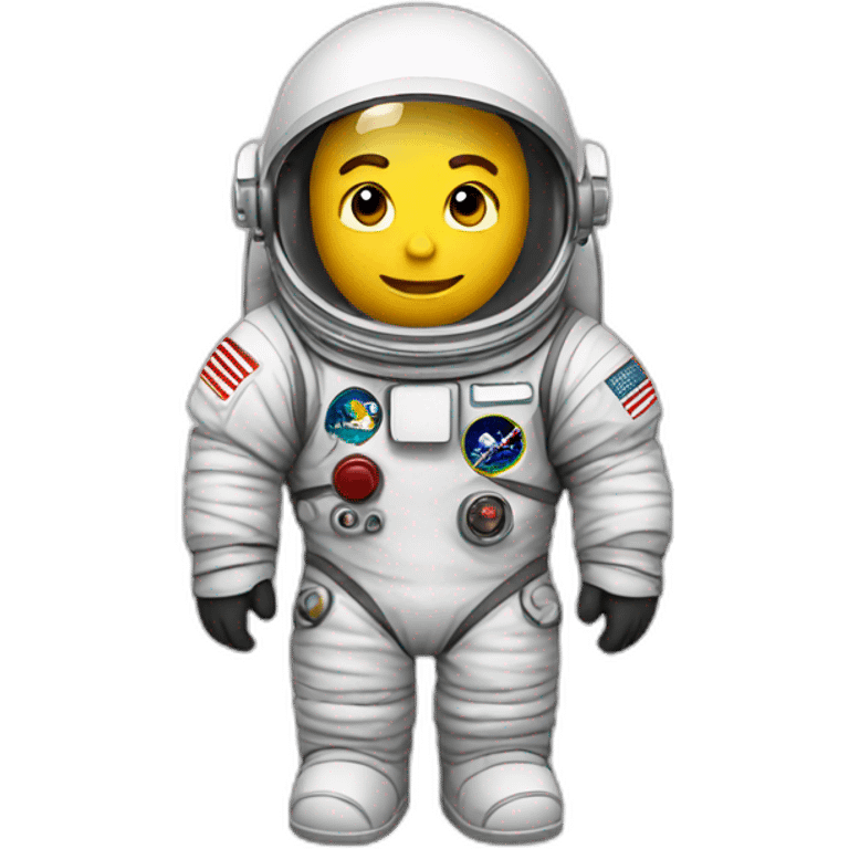 Astronaut with file emoji