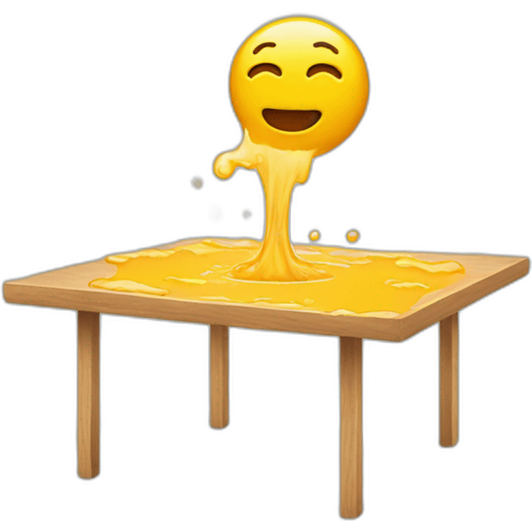 melting face person flipping a table emoji