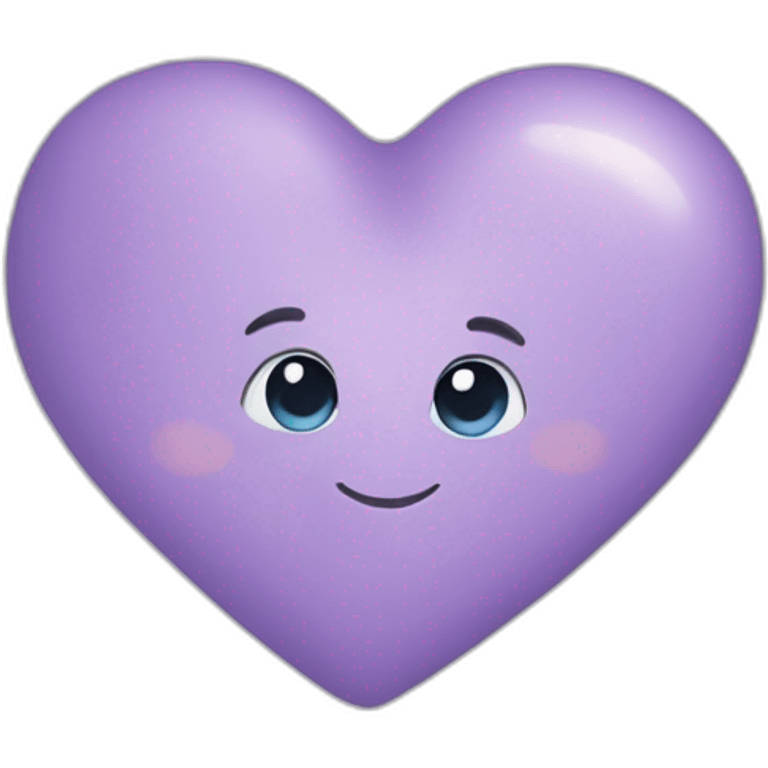 periwinkle heart emoji