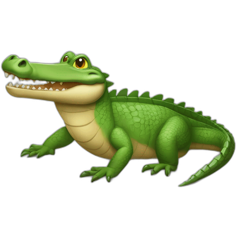 Crocodile avec des ailes emoji