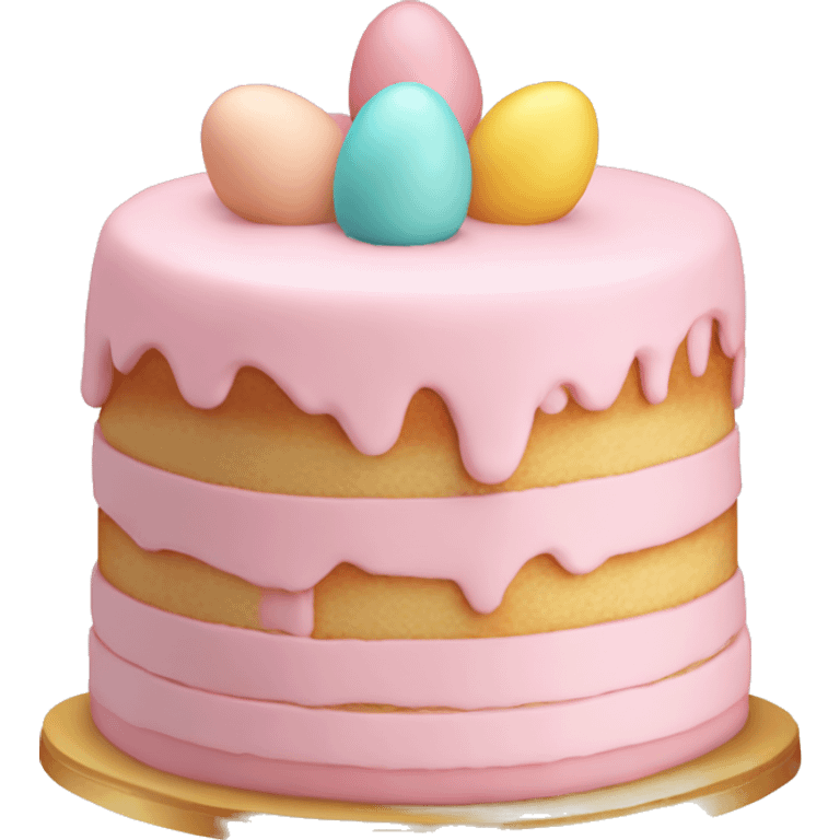 easter pastel light pink cake emoji