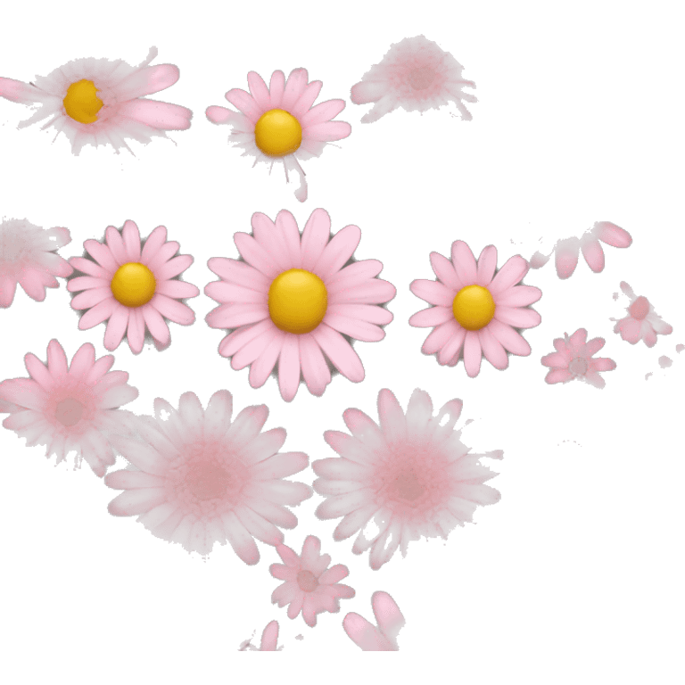 Singular light pink daisy   emoji